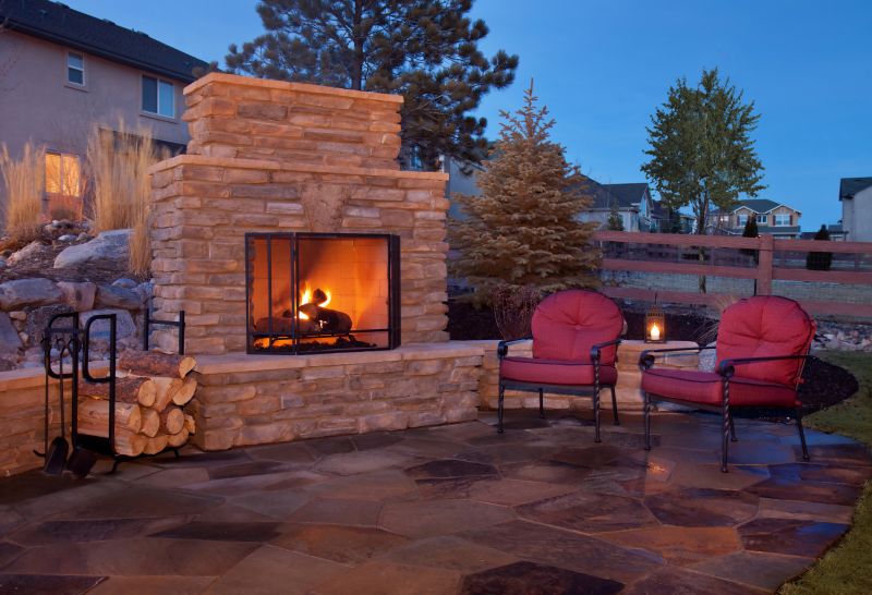 Outdoor Fireplace Installation